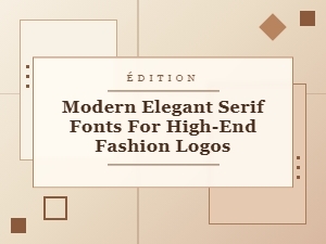 Modern Elegant Serif Fonts for High-End Fashion Logos