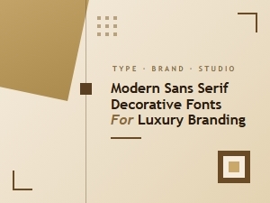 Modern Sans Serif Fonts for Luxury Branding
